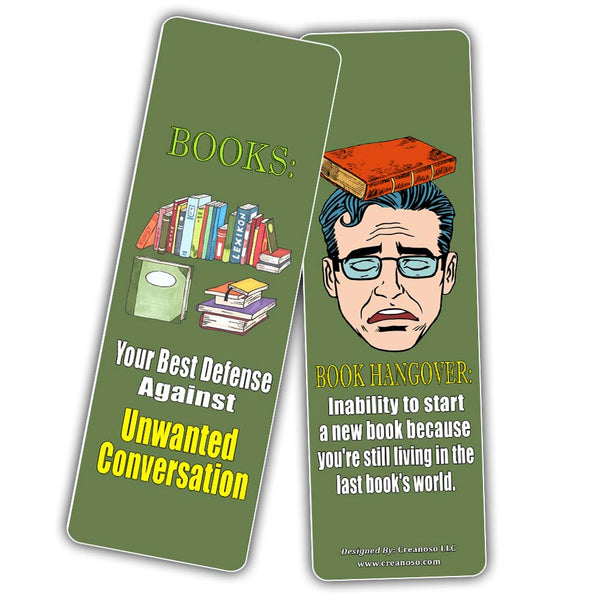 Creanoso Insanely Hilarious Literary Bookmarks ÃƒÂ¢Ã¢â€šÂ¬Ã¢â‚¬Å“ Hilariously Silly Bookmarks for Reading