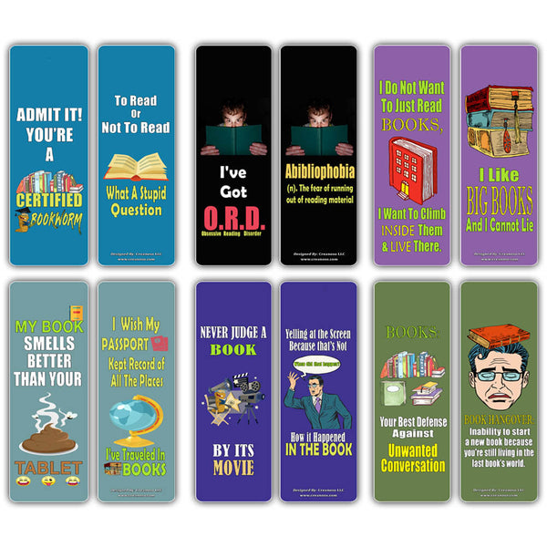 Creanoso Insanely Hilarious Literary Bookmarks ÃƒÂ¢Ã¢â€šÂ¬Ã¢â‚¬Å“ Hilariously Silly Bookmarks for Reading