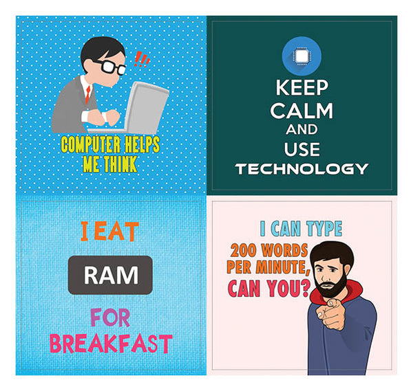 Creanoso I Love Technology Quote Stickers Ã¢â‚¬â€œ Awesome Techie Gifts for Men & Women
