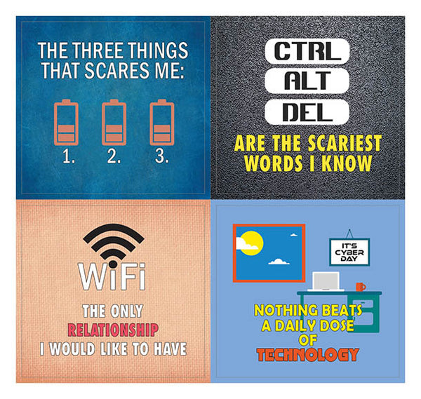Creanoso I Love Technology Quote Stickers Ã¢â‚¬â€œ Awesome Techie Gifts for Men & Women