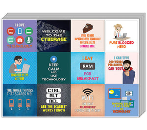 Creanoso I Love Technology Quote Stickers Ã¢â‚¬â€œ Awesome Techie Gifts for Men & Women