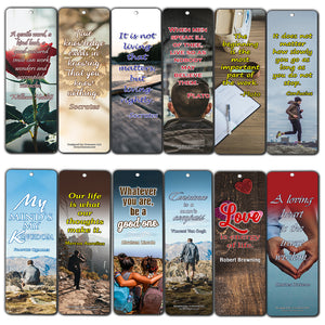 Creanoso Life Inspirational Quotes Sayings Bookmarks - Premium Gift Set - Awesome Bookmarkers