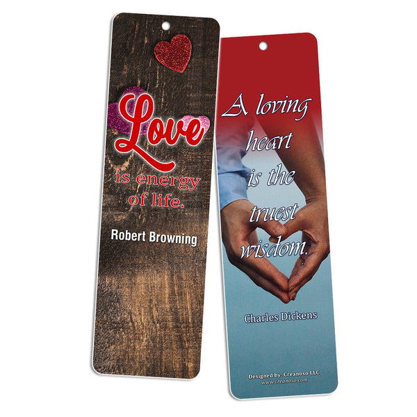 Creanoso Life Inspirational Quotes Sayings Bookmarks - Premium Gift Set - Awesome Bookmarkers