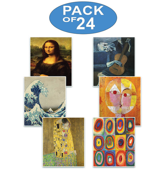 Creanoso Famous Art Paintings Posters (24 Pack) ÃƒÂ¢Ã¢â€šÂ¬Ã¢â‚¬Å“ Great Artist Gifts Collection Bulk Set ÃƒÂ¢Ã¢â€šÂ¬Ã¢â‚¬Å“ Unique Stocking Stuffers for Office Workers Teachers Employees Men Women ÃƒÂ¢Ã¢â€šÂ¬Ã¢â‚¬Å“ Home Decor