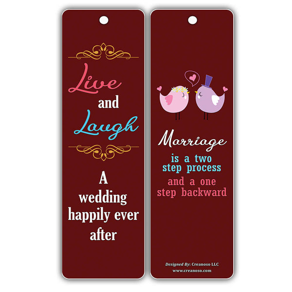 Creanoso Happy Quote Sayings Marriage Bookmarks ÃƒÂ¢Ã¢â€šÂ¬Ã¢â‚¬Å“ Inspirational Sayings About Married Life