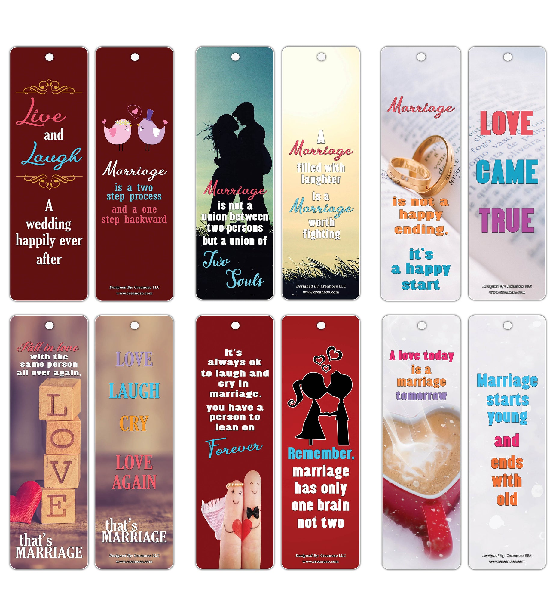 Creanoso Happy Quote Sayings Marriage Bookmarks ÃƒÂ¢Ã¢â€šÂ¬Ã¢â‚¬Å“ Inspirational Sayings About Married Life