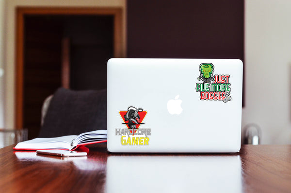 Creanoso I Love Gaming Stickers Waterproof Vinyl PVC Stickers - Premium Gift Set