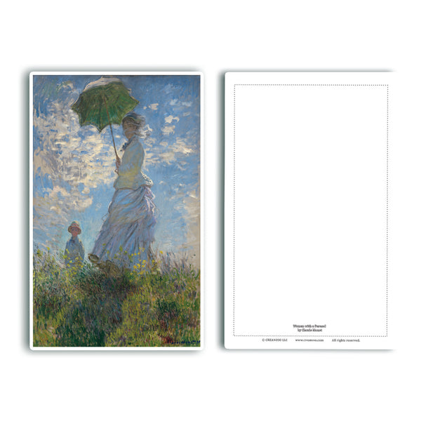 Claude Monet Famous Paintings Postcards - Assorted Card Stock Bulk Set