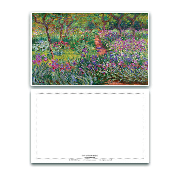 Claude Monet Famous Paintings Postcards - Assorted Card Stock Bulk Set