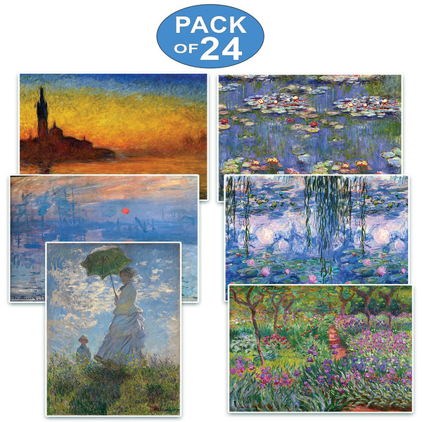 Creanoso Claude Monet Famous Paintings Posters  Ã¢â‚¬â€œ Great Artist Gifts Collection Bulk Set