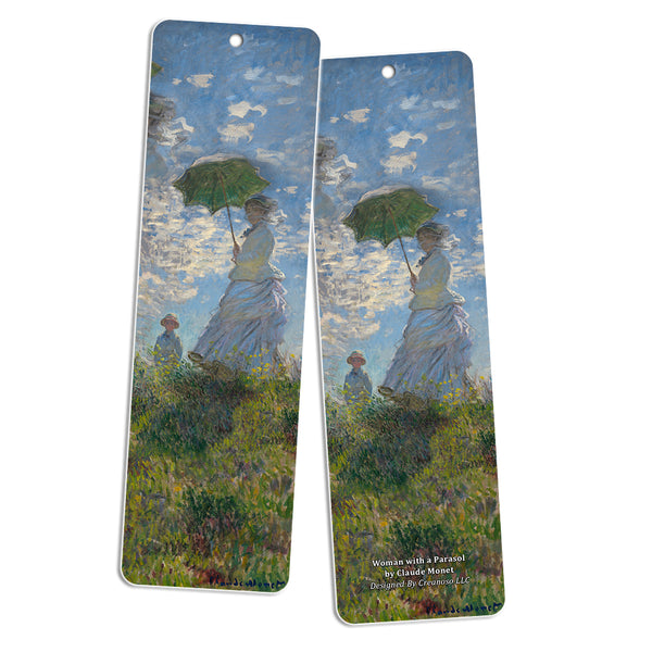 Creanoso Inspirational Claude Monet Bookmark Cards (30-Pack) ÃƒÂ¢Ã¢â€šÂ¬Ã¢â‚¬Å“ Famous Money Art Piece Bookmarkers