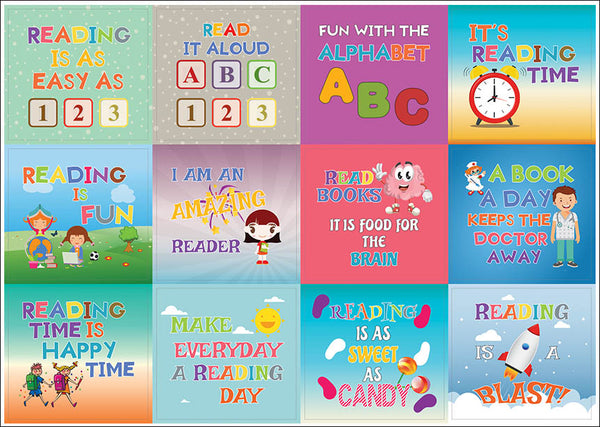 Creanoso Colorful Kids Reading Stickers Ã¢â‚¬â€œ Premium Gift Set Reward Ideas