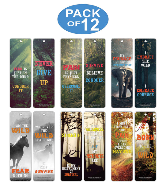 Creanoso Inspiring Nature Survival Quotes Bookmarks ÃƒÂ¢Ã¢â€šÂ¬Ã¢â‚¬Å“ Powerful Sayings About Surviving in the Wild