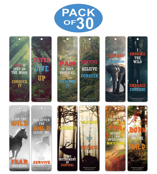 Creanoso Inspiring Nature Survival Quotes Bookmarks ÃƒÂ¢Ã¢â€šÂ¬Ã¢â‚¬Å“ Powerful Sayings About Surviving in the Wild