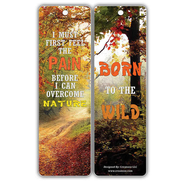 Creanoso Inspiring Nature Survival Quotes Bookmarks ÃƒÂ¢Ã¢â€šÂ¬Ã¢â‚¬Å“ Powerful Sayings About Surviving in the Wild