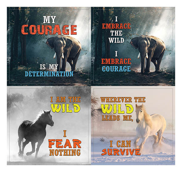 Creanoso Nature Survival Quote Stickers Ã¢â‚¬â€œ Inspirational Survival Sayings for Men & Women