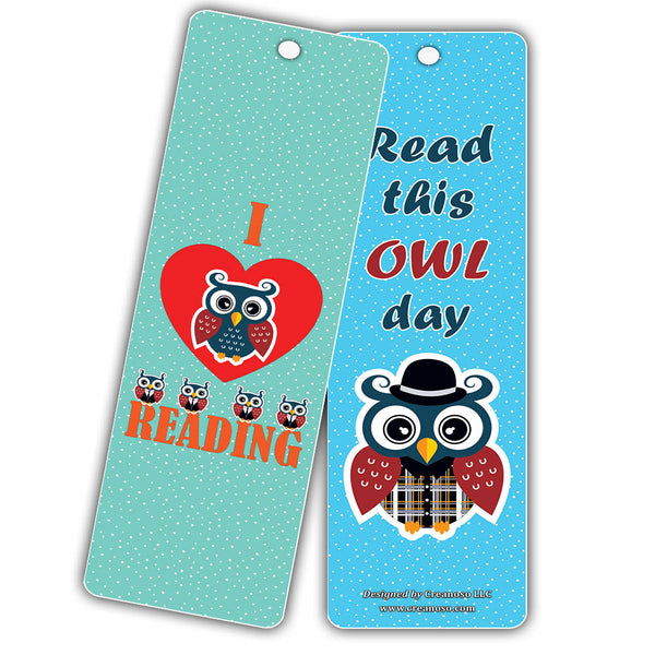 Owl Bookmarks for Kids (30-Pack) ÃƒÂ¢Ã¢â€šÂ¬Ã¢â‚¬Å“ Inspiring Sayings for Productive Book Reading ÃƒÂ¢Ã¢â€šÂ¬Ã¢â‚¬Å“ Premium Quality Bookmarker Card Set ÃƒÂ¢Ã¢â€šÂ¬Ã¢â‚¬Å“ Stocking Stuffers Gifts for Young Readers