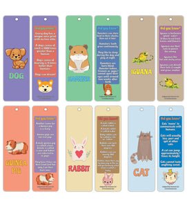 Creanoso Fun Facts About Pets Bookmarks (30-Pack) ÃƒÂ¢Ã¢â€šÂ¬Ã¢â‚¬Å“ Six Pet Animals Facts Bookmark Design Bulk Set ÃƒÂ¢Ã¢â€šÂ¬Ã¢â‚¬Å“ Premium Quality Book Clippers for Kids, Boys, Girls