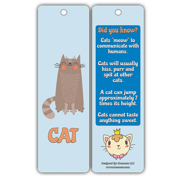 Creanoso Fun Facts About Pets Bookmarks (30-Pack) ÃƒÂ¢Ã¢â€šÂ¬Ã¢â‚¬Å“ Six Pet Animals Facts Bookmark Design Bulk Set ÃƒÂ¢Ã¢â€šÂ¬Ã¢â‚¬Å“ Premium Quality Book Clippers for Kids, Boys, Girls