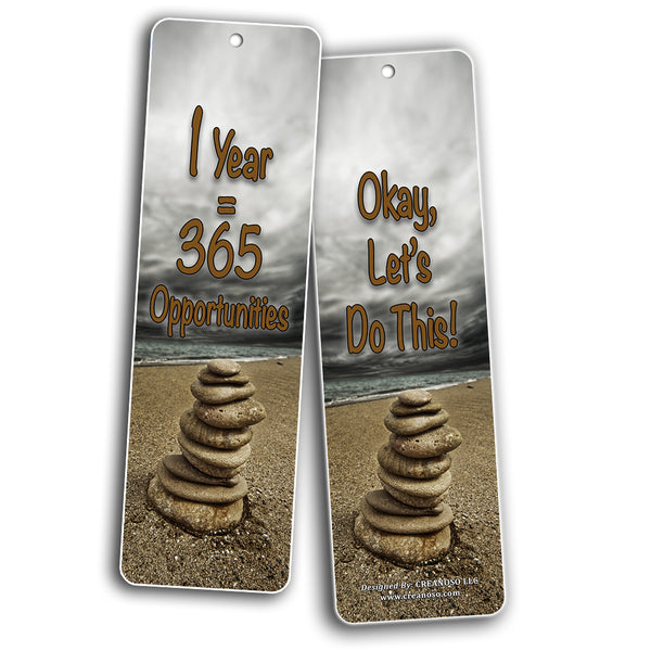 Creanoso Inspiring Positive Mindset Bookmark (30-Pack) ÃƒÂ¢Ã¢â€šÂ¬Ã¢â‚¬Å“ Stocking Stuffers Gift for Men & Women, Teens - Rewards Gifts ÃƒÂ¢Ã¢â€šÂ¬Ã¢â‚¬Å“ Awesome Bookmark Collection ÃƒÂ¢Ã¢â€šÂ¬Ã¢â‚¬Å“ Inspiring Quote Sayings for Friends - Bulk Pack