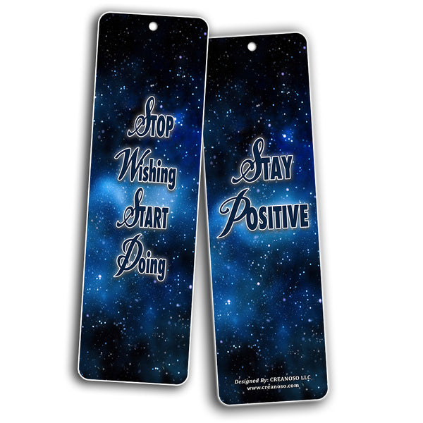 Creanoso Inspiring Positive Mindset Bookmark (30-Pack) ÃƒÂ¢Ã¢â€šÂ¬Ã¢â‚¬Å“ Stocking Stuffers Gift for Men & Women, Teens - Rewards Gifts ÃƒÂ¢Ã¢â€šÂ¬Ã¢â‚¬Å“ Awesome Bookmark Collection ÃƒÂ¢Ã¢â€šÂ¬Ã¢â‚¬Å“ Inspiring Quote Sayings for Friends - Bulk Pack