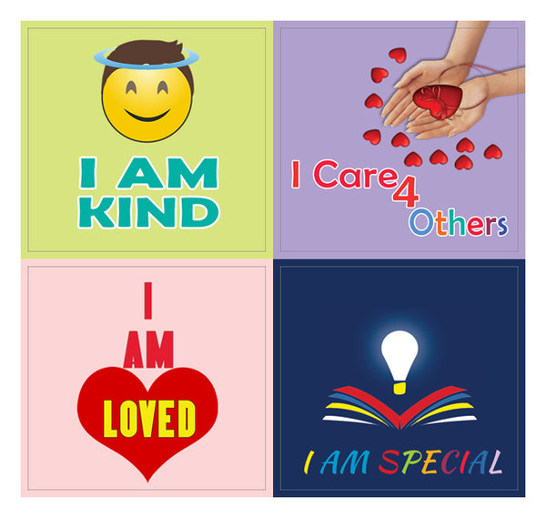 Creanoso Positive Affirmation & Motivational Stickers for Kids - Excellent Party Favors