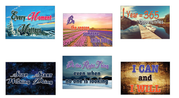 Creanoso Inspiring Wisdom Positive Thinking Mindset Postcards Ã¢â‚¬â€œ Greeting Cards Collection Set