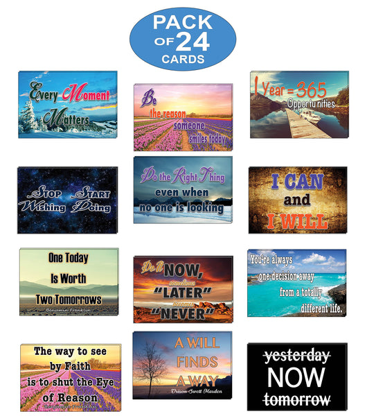 Creanoso Inspiring Wisdom Positive Thinking Mindset Postcards Ã¢â‚¬â€œ Greeting Cards Collection Set