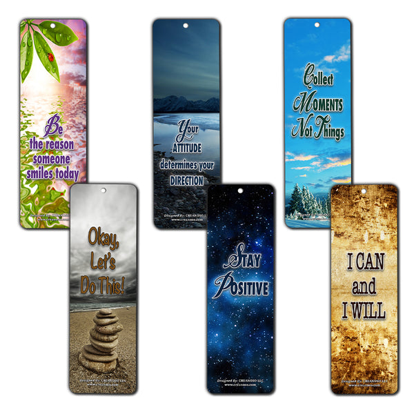 Creanoso Inspiring Positive Mindset Bookmark (30-Pack) ÃƒÂ¢Ã¢â€šÂ¬Ã¢â‚¬Å“ Stocking Stuffers Gift for Men & Women, Teens - Rewards Gifts ÃƒÂ¢Ã¢â€šÂ¬Ã¢â‚¬Å“ Awesome Bookmark Collection ÃƒÂ¢Ã¢â€šÂ¬Ã¢â‚¬Å“ Inspiring Quote Sayings for Friends - Bulk Pack