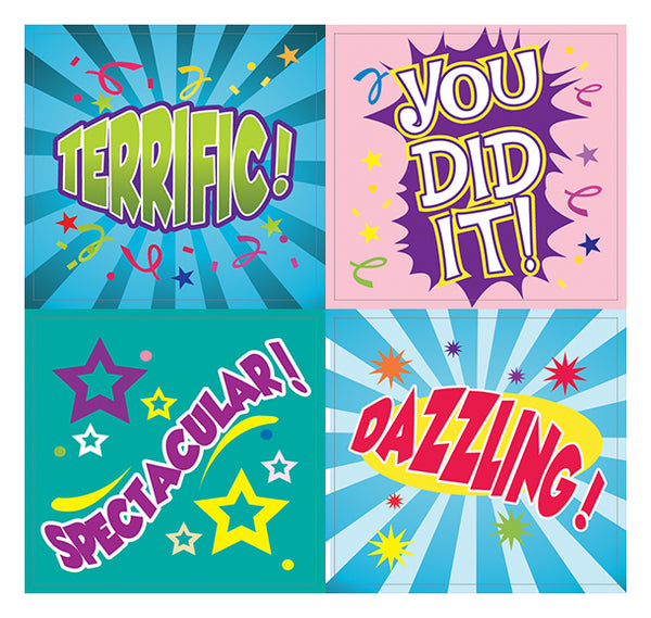 Creanoso Positive Mindset Stickers (10-Sheet) Ã¢â‚¬â€œ Inspiring Words Sayings Wall Decor Ã¢â‚¬â€œ Bulk Set