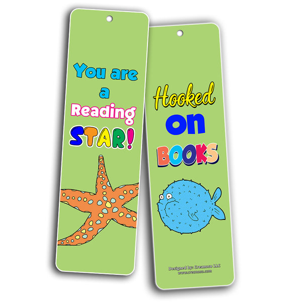 Creanoso Young Readers Animal Roarsome Reading Bookmarks for Kids ÃƒÂ¢Ã¢â€šÂ¬Ã¢â‚¬Å“ Reading Encouraging Words