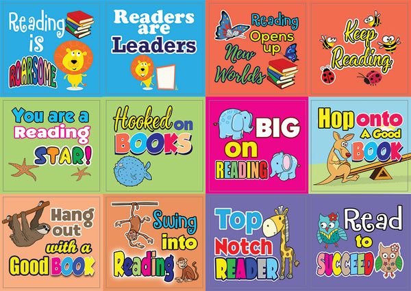 Creanoso Roarsome Reading Stickers for Kids (10-Sheet) Parent Teachers Rewards for Boys Girls