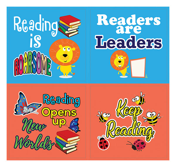 Creanoso Roarsome Reading Stickers for Kids (10-Sheet) Parent Teachers Rewards for Boys Girls