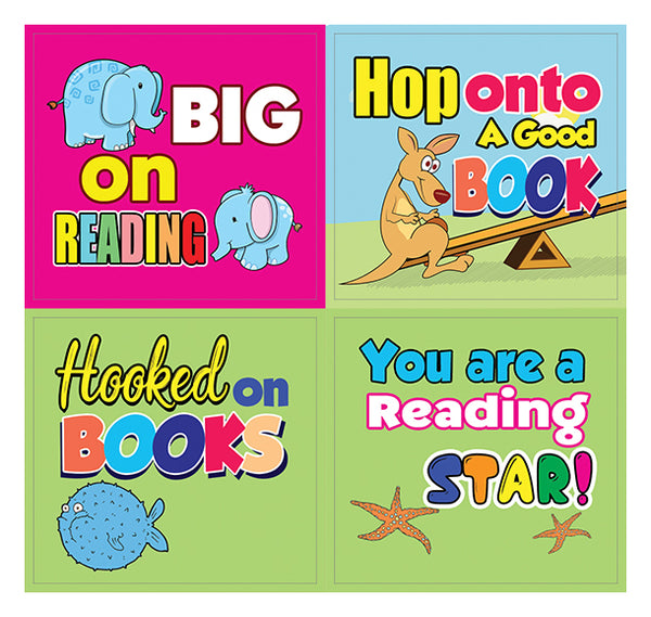 Creanoso Roarsome Reading Stickers for Kids (10-Sheet) Parent Teachers Rewards for Boys Girls