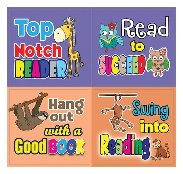 Creanoso Roarsome Reading Stickers for Kids (10-Sheet) Parent Teachers Rewards for Boys Girls