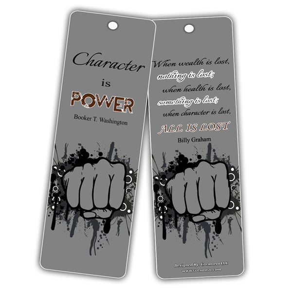 Smart Quotes about Wisdom Attitude Character Success Kindness Future Bookmarks (60-Pack) for Kids, Teens, Boys, Girls - Great Books Reading Rewards Incentives For Kids Boys Girls Classroom Supplies