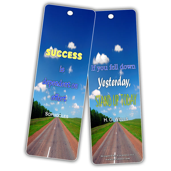 Smart Quotes about Wisdom Attitude Character Success Kindness Future Bookmarks (60-Pack) for Kids, Teens, Boys, Girls - Great Books Reading Rewards Incentives For Kids Boys Girls Classroom Supplies