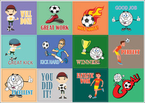 Soccer Stickers, sticky decals