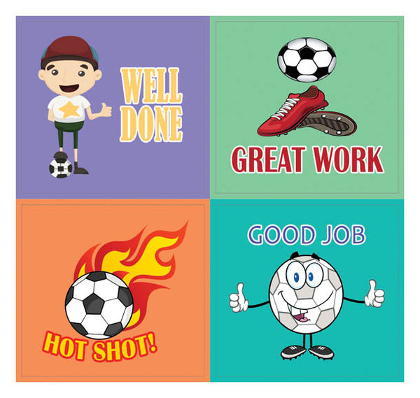 Creanoso Soccer Sport Series Motivational Stickers Ã¢â‚¬â€œ Inspiring Words of Encouragement