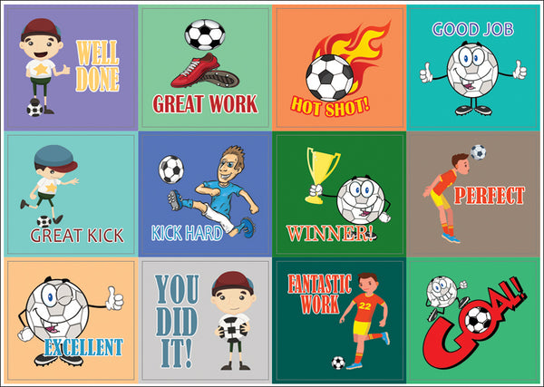 Creanoso Soccer Sport Series Motivational Stickers Ã¢â‚¬â€œ Inspiring Words of Encouragement