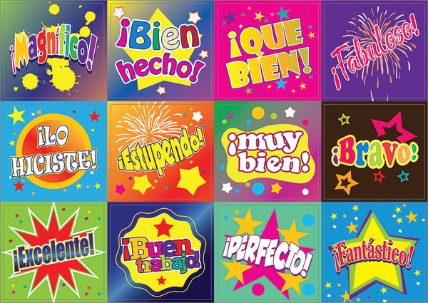 Creanoso Spanish Good Work Reward Stickers (10-Sheet Ã¢â‚¬â€œ Gift Rewards Ideas Ã¢â‚¬â€œ Awesome Sticker Set