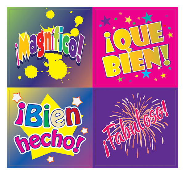 Creanoso Spanish Good Work Reward Stickers (10-Sheet Ã¢â‚¬â€œ Gift Rewards Ideas Ã¢â‚¬â€œ Awesome Sticker Set