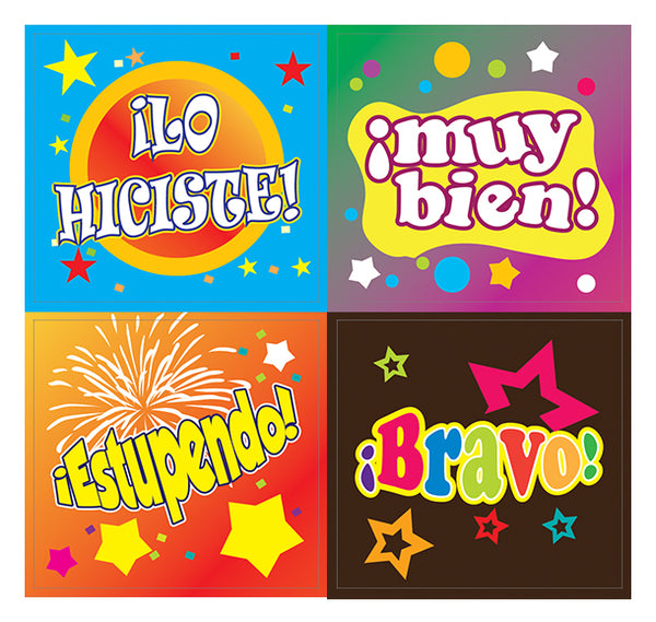 Creanoso Spanish Good Work Reward Stickers (10-Sheet Ã¢â‚¬â€œ Gift Rewards Ideas Ã¢â‚¬â€œ Awesome Sticker Set