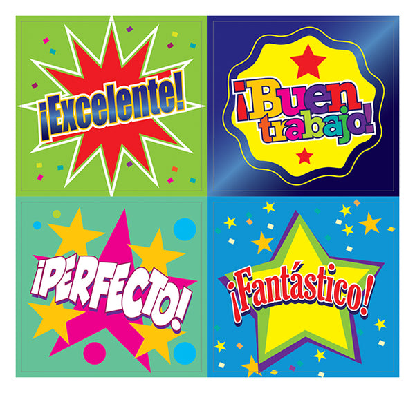 Creanoso Spanish Good Work Reward Stickers (10-Sheet Ã¢â‚¬â€œ Gift Rewards Ideas Ã¢â‚¬â€œ Awesome Sticker Set