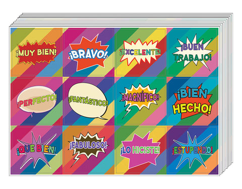 Creanoso Spanish Motivational Rewards Stickers Ã¢â‚¬â€œ Rewards Gift Incentives for Kids