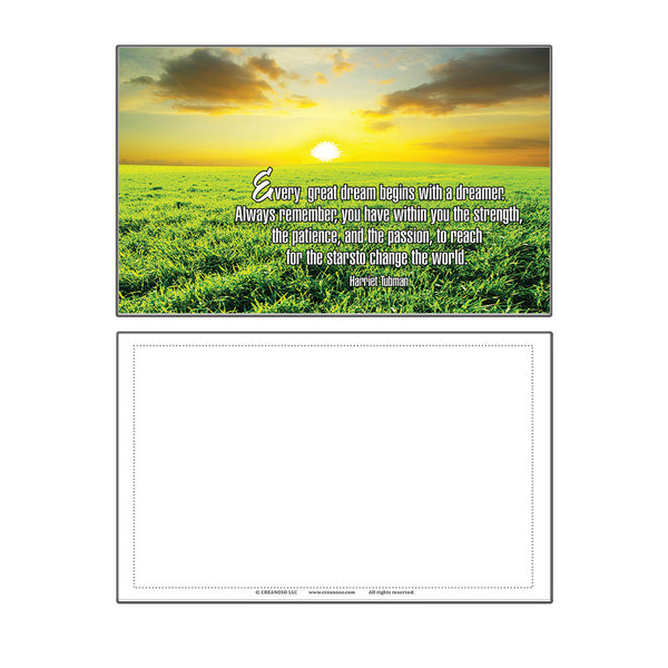 Assorted Inspirational Stay Strong Success Quotes Postcards - CNSPC1003 and CNSPC1004 (24-Pack)