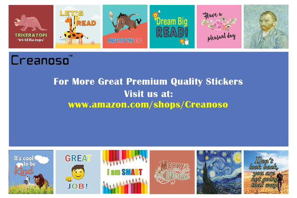 Creanoso A Good Kid Behavior Stickers - At Home (10-Sheet) â€“ Total 120 pcs (10 X 12pcs) Individual Small Size 2.1 x 2. Inches , Waterproof, Unique Personalized Themes Designs, Any Flat Surface DIY Decoration Art Decal for Boys & Girls, Children, Teens