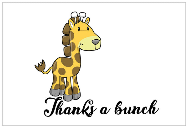 Creanoso Assorted Thank You Cards Pack (30-Pack) Ã¢â‚¬â€œ Bulk Cardstock Cute Animal Themed Card Set