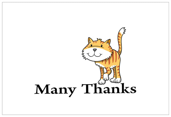 Creanoso Assorted Thank You Cards Pack (30-Pack) Ã¢â‚¬â€œ Bulk Cardstock Cute Animal Themed Card Set