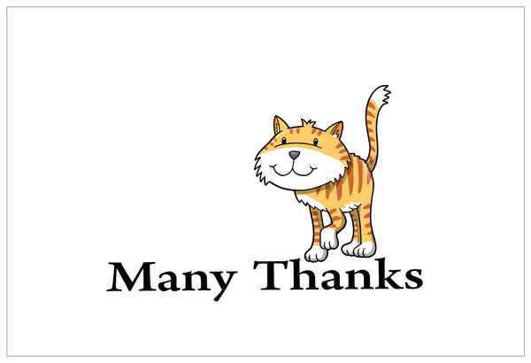 Creanoso Thank You Cards Ã¢â‚¬â€œ Cute Animal Theme Design (12-Pack) Ã¢â‚¬â€œ Bulk Note Cards for Special Events